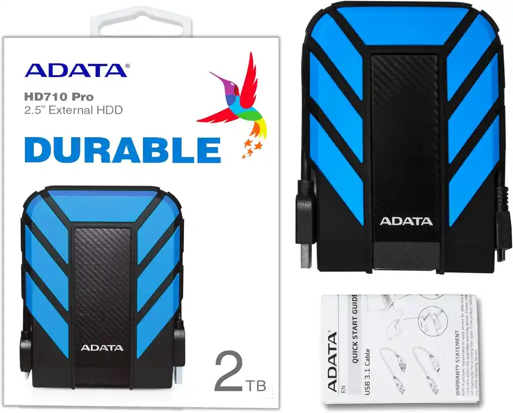 Disco Duro Externo Antigolpes Adata Hd710 Pro 2 Tb