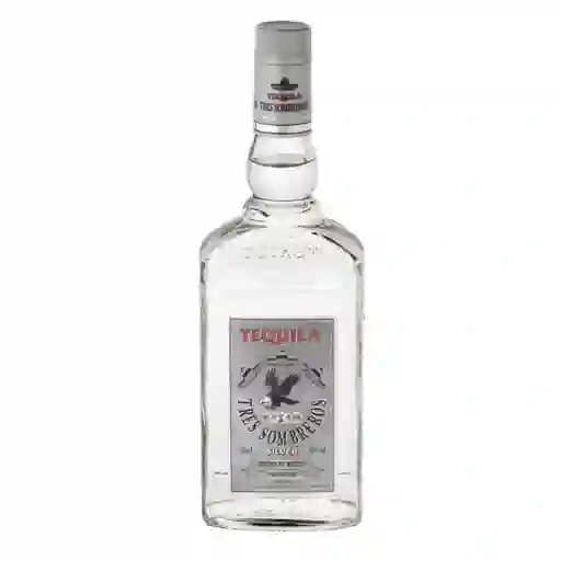 Tequila Tres Sombreros Silver Bot 700 Ml