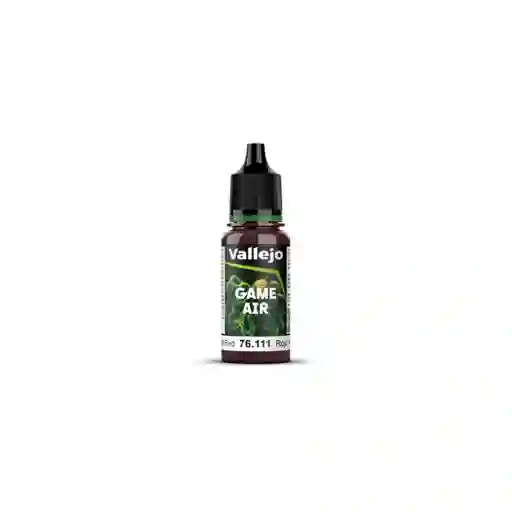 Pintura Acrilica Vallejo Modelismo Game Air 18ml Color 76111 Rojo Nocturno