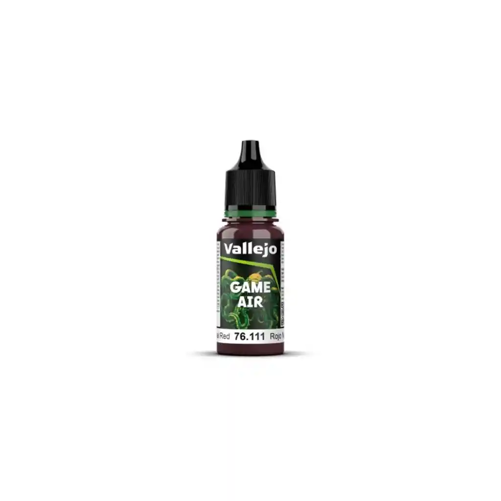 Pintura Acrilica Vallejo Modelismo Game Air 18ml Color 76111 Rojo Nocturno