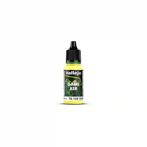 Pintura Acrilica Vallejo Modelismo Game Air 18ml Color 76109 Amarillo Tóxico