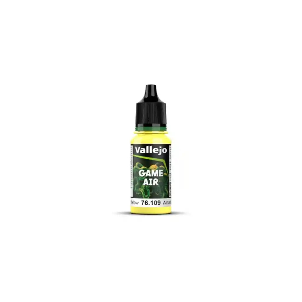 Pintura Acrilica Vallejo Modelismo Game Air 18ml Color 76109 Amarillo Tóxico