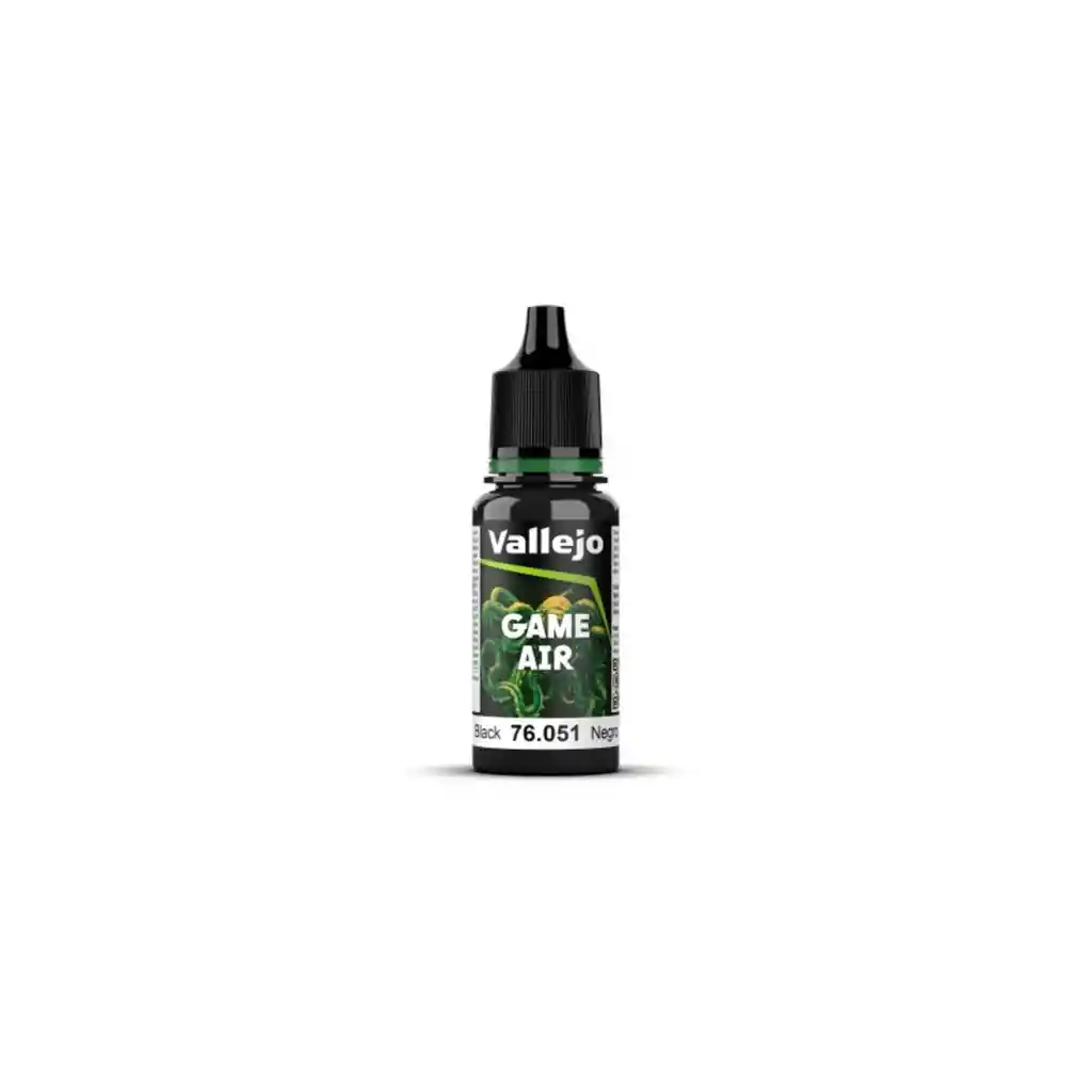 Pintura Acrilica Vallejo Modelismo Game Air 18ml Color 76051 Negro