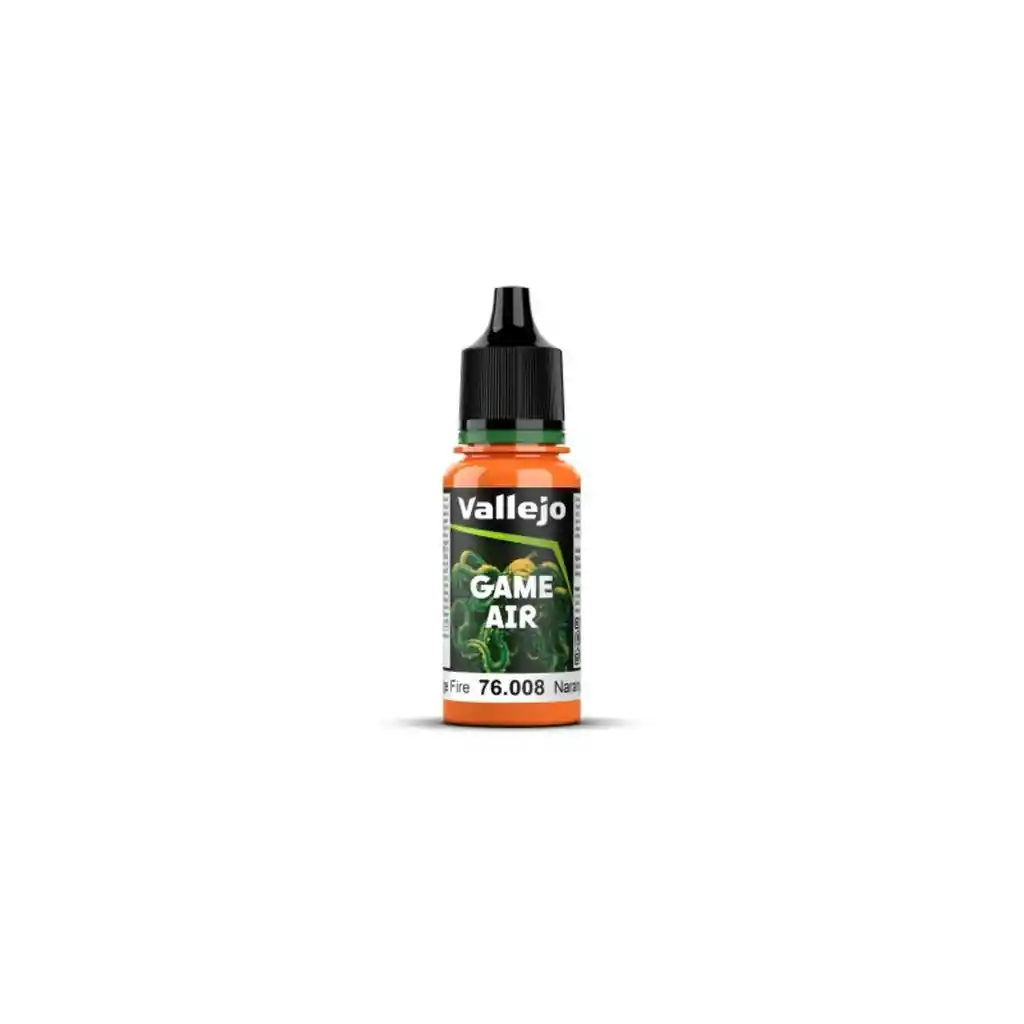 Pintura Acrilica Vallejo Modelismo Game Air 18ml Color 76008 Naranja Fuego