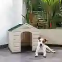 Casa Para Perro Pequeña Taupe Verde