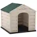 Casa Para Perro Pequeña Taupe Verde