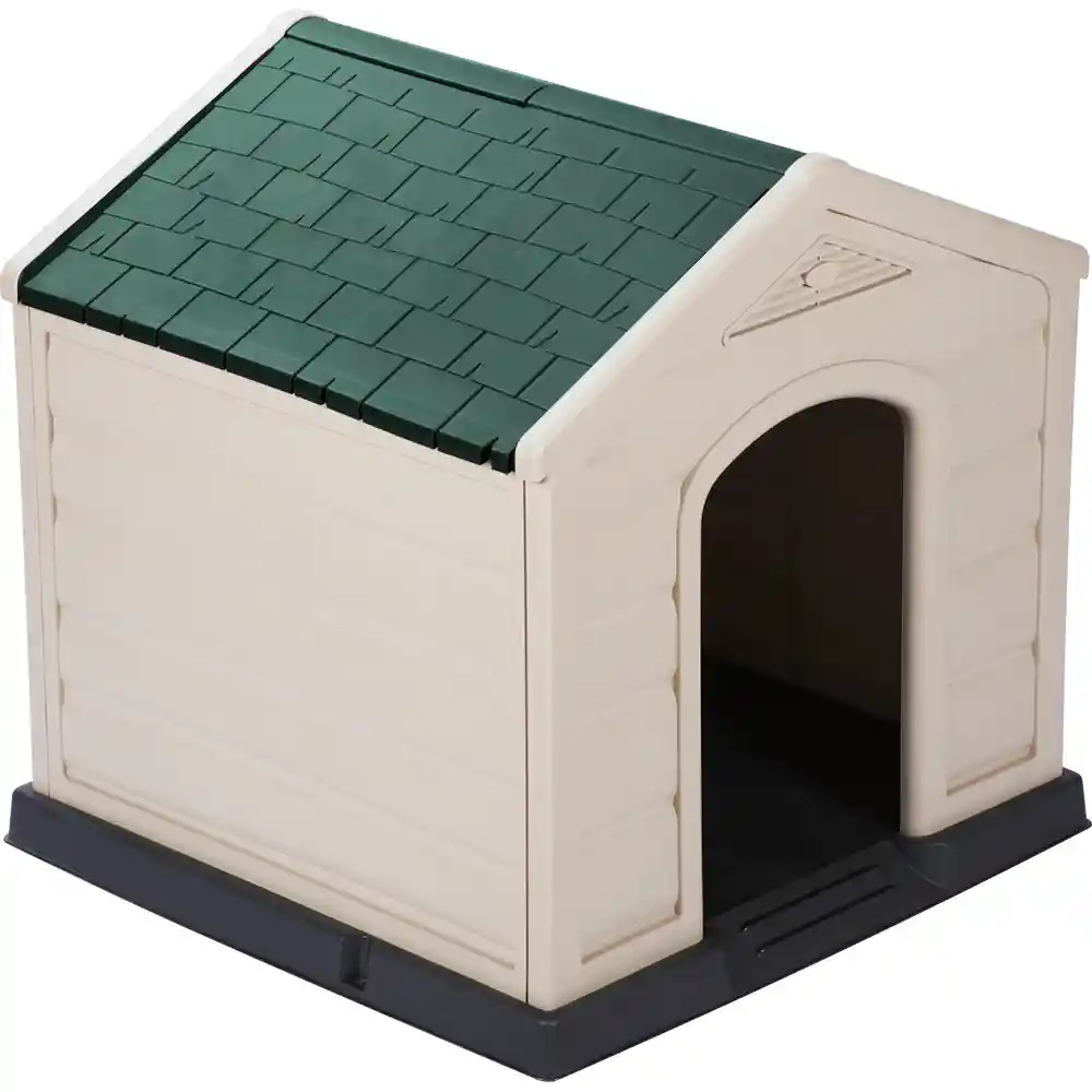 Casa Para Perro Grande Taupe Verde