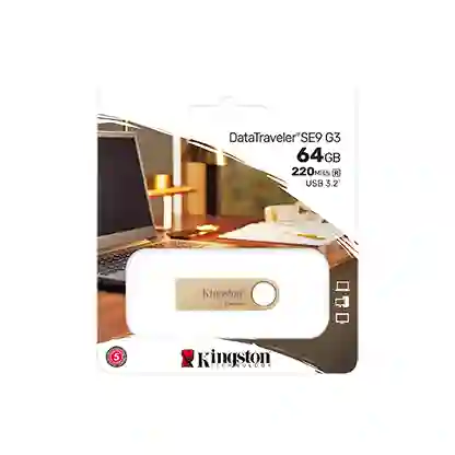 Memoria Kingston Datatraveler Se9 G3 Usb 64gb Oro Dtse9g3 Solo Original