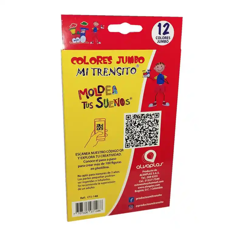 Color Jumbo Trencito X12 Unidades