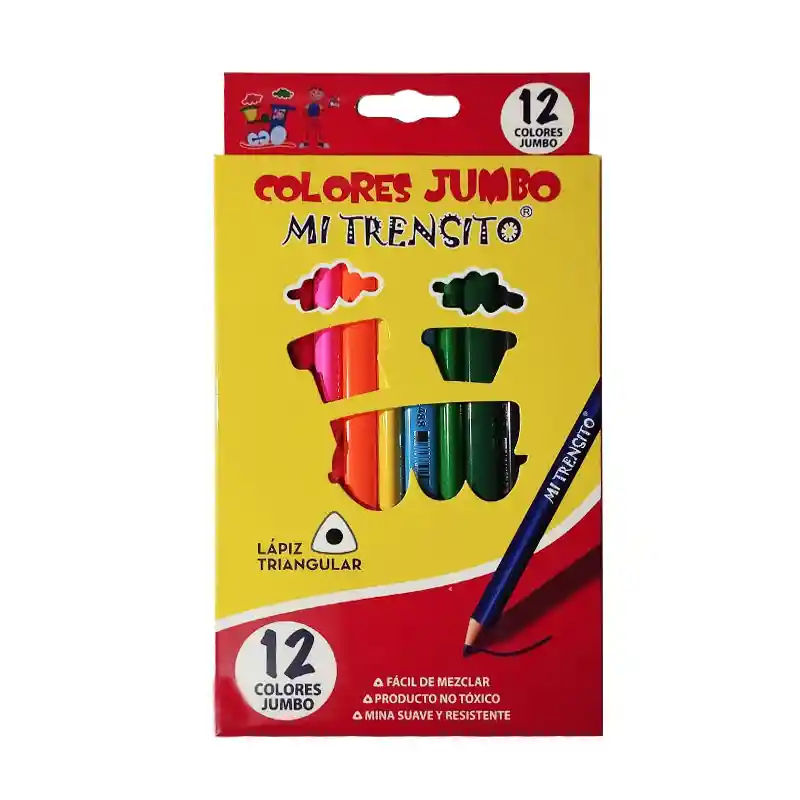 Color Jumbo Trencito X12 Unidades