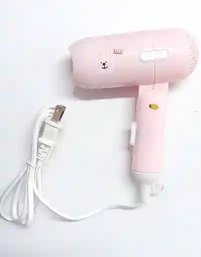 Mini Secador De Cablle Plegable Rosado
