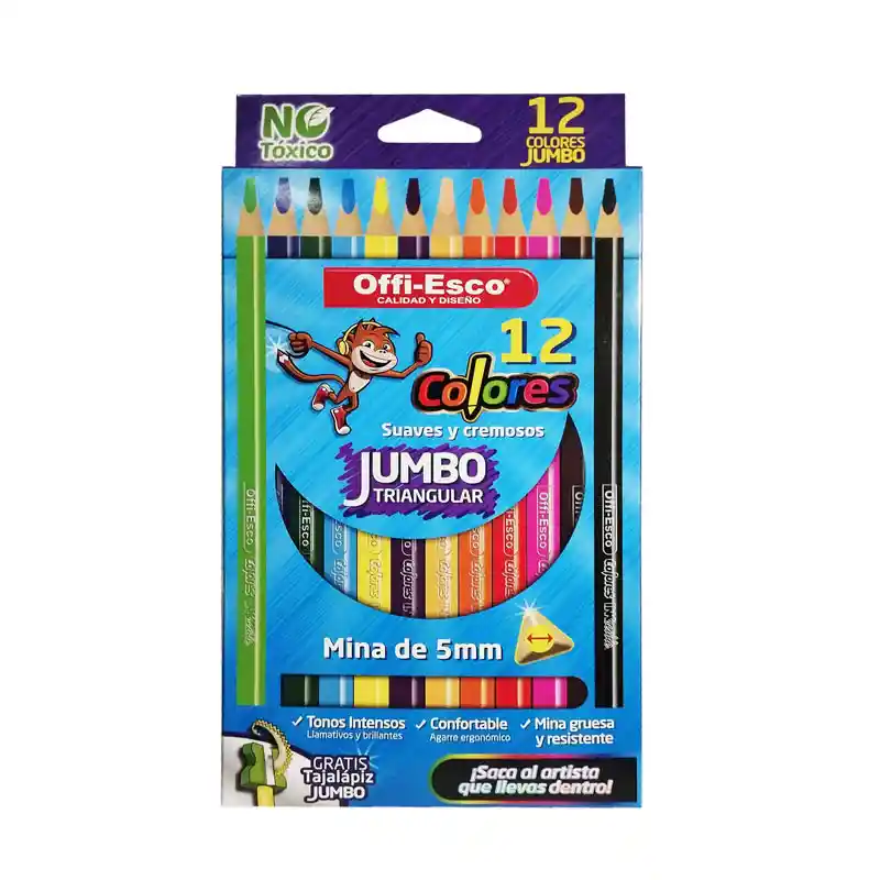 Color Uni Punta Jumbo De 12 Offi-esco