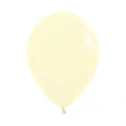 Globos Bombas R-12x12 Latex Redondo Pastel Mate Amarillo Marca Sempertex