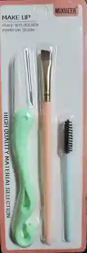 Kit Para Cejas - Brocha, Perfilador Y Cepillo