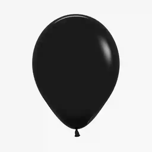 Globos Bombas R-12x12 Latex Redondo Fashion Negro Marca Sempertex