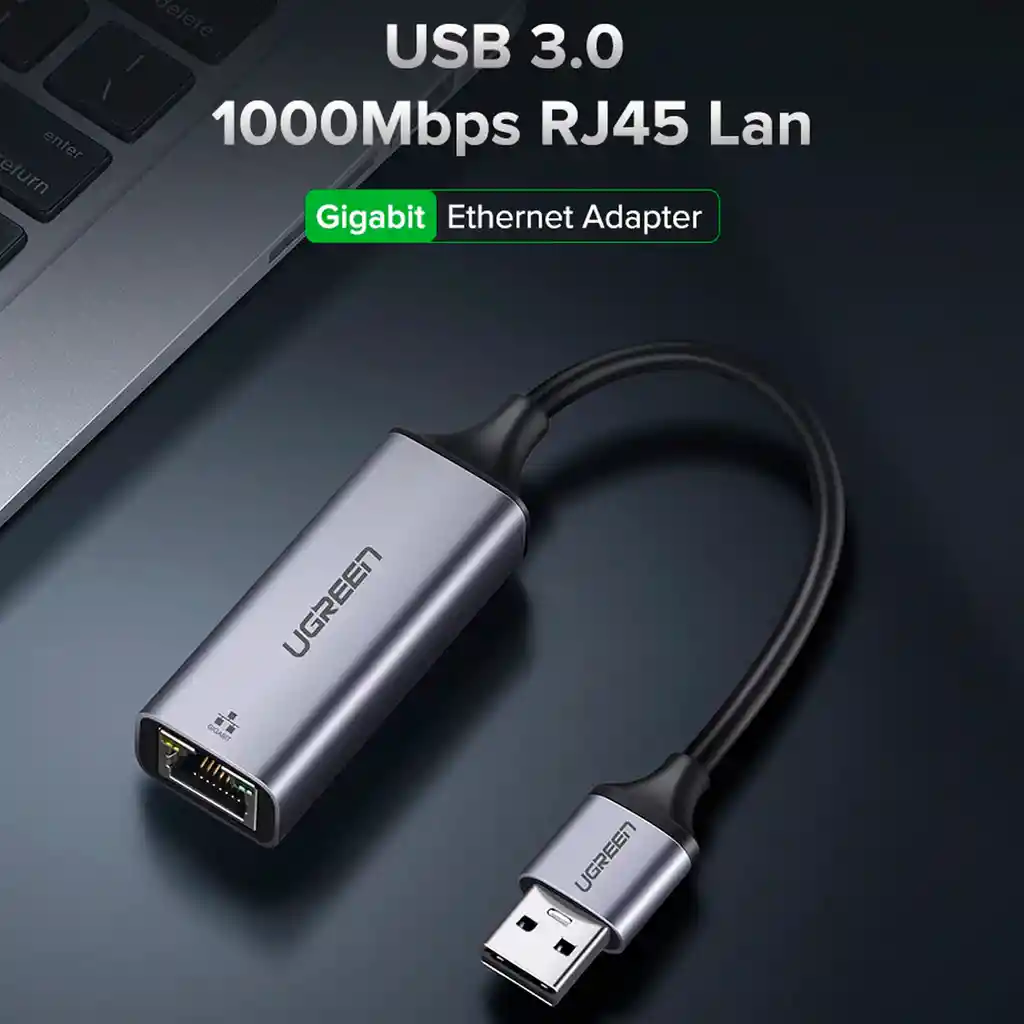 Hub Usb 3.0 Ethernet Gigabit Rj45 Aluminio