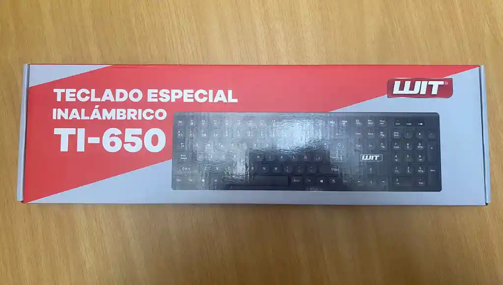 Teclado Especial Inalambrico Plano Ti-650 Wit