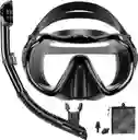 Kit Careta Buceo Gafas Natacion Y Snorkel Profesional