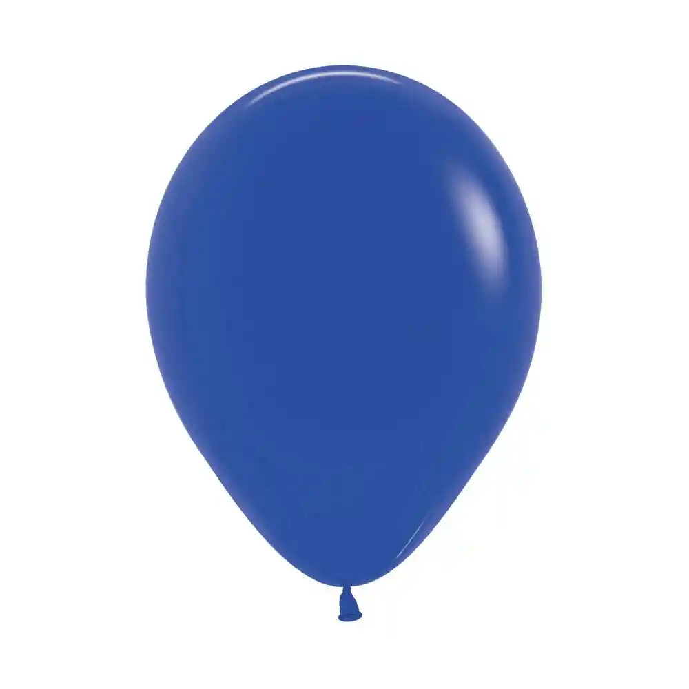 Globos Bombas R-12x12 Latex Redondo Fashion Azul Rey Marca Sempertex