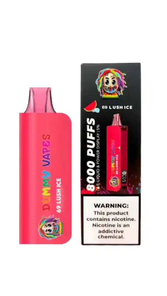 Vape Dummy Vape Tekashi 69 8.000 Puffs Desechable Lush Ice