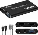 Capturadora De Video Streaming Hdmi 4k 1080p Xbox Ps4