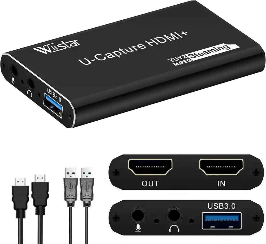 Capturadora De Video Streaming Hdmi 4k 1080p Xbox Ps4