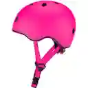 Casco Protector Niños Con Luz Led Ajustable Xxs Xs Rosado