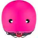 Casco Protector Niños Con Luz Led Ajustable Xxs Xs Rosado