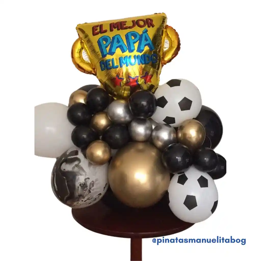 Arreglo Globos El Mejor Papa Del Mundo