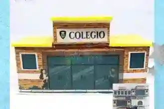 Colegio Para Maquetas 8cm X 6cm