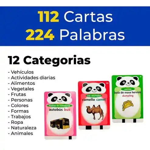 Tarjetas Para Aprender Aprendi-cards Juega Y Aprende Para Niños