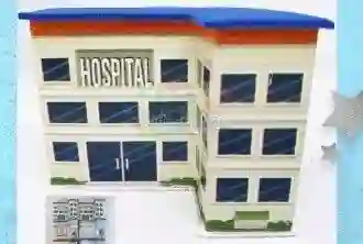 Hospital Para Maqueta 7 Cm X 6 Cm