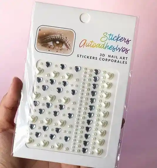 Gemas Adhesivas Ref 317 Pegatinas Para Ojos Rostro Y Cabello