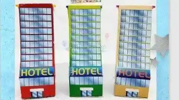 Hotel Para Maqueta 3cm X 8.5 Cm