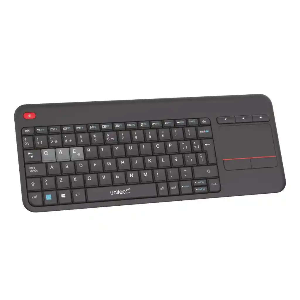 Teclado Portatil Inalámbrico + Pad Mouse W001
