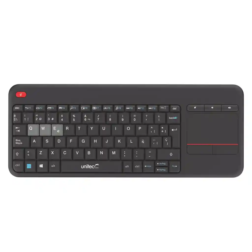 Teclado Portatil Inalámbrico + Pad Mouse W001