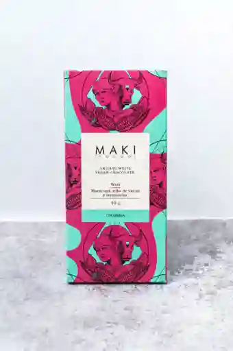 Artisan Dark Vegan Chocolate Wasi Maracuyá, Nibs De Cacao Y Remolacha 40g