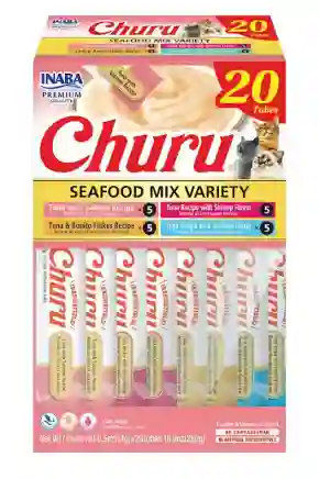 Churu Caja Para Gato Seafood X 20tubos