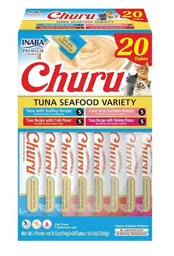 Churu Caja Para Gato Tuna Seafood Variety X 20tubos