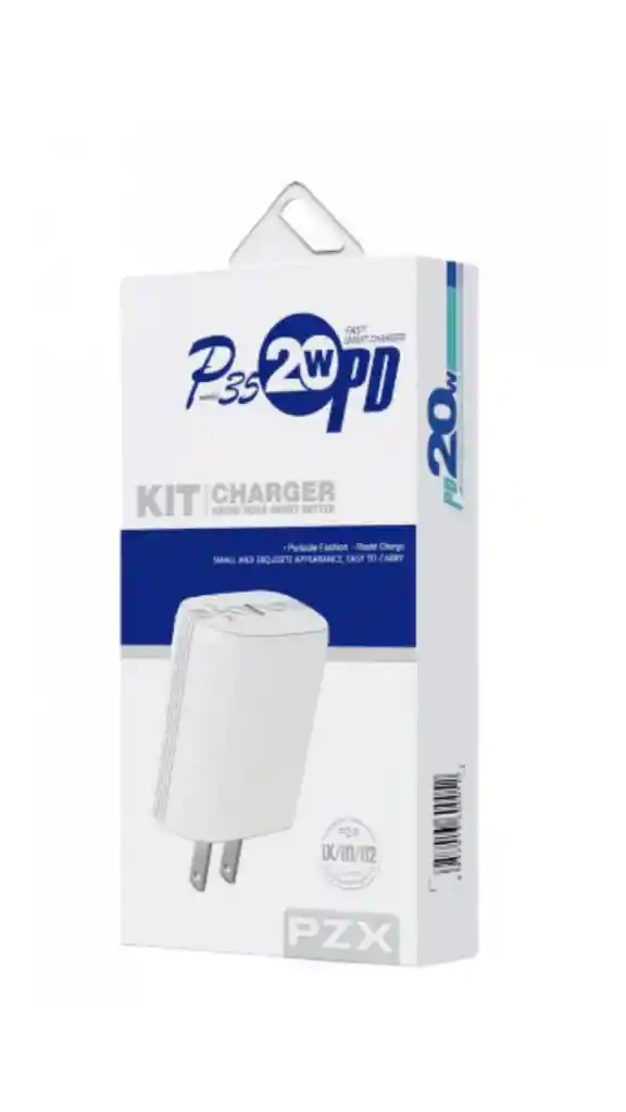 Cargador Carga Original Tipo C A Tipo C Pzx 20w Fast Smart Charger Pd