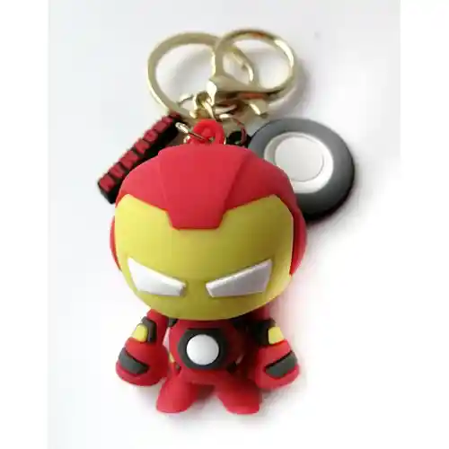 Llavero En Silicona Iron Man Rojo