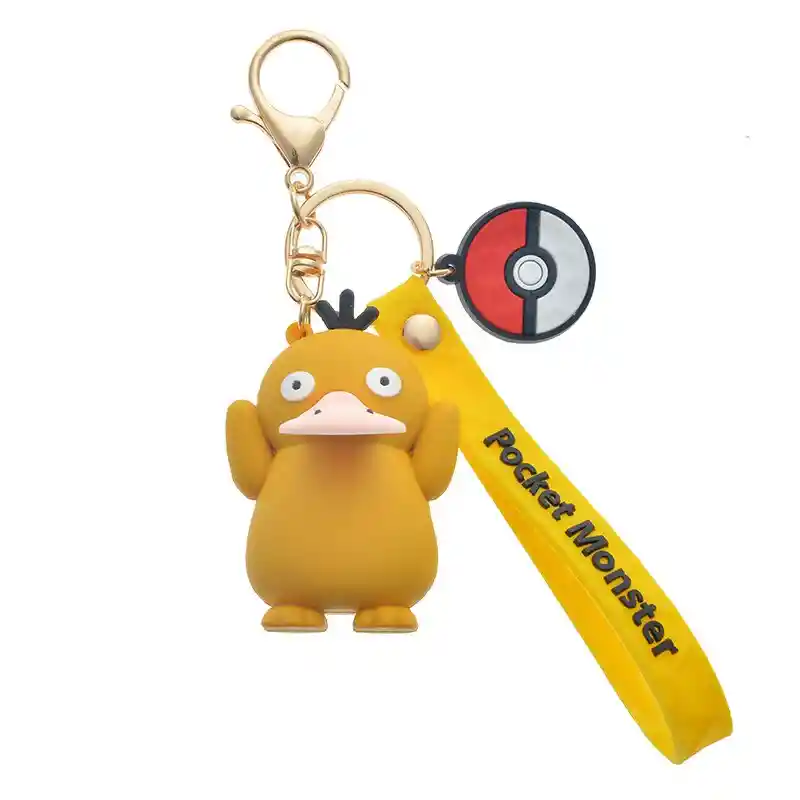 Llavero En Silicona Psyduck Amarillo