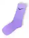 Media Extra Larga Deportiva Única Talla Tipo Nike, Color Morado, Estirable Extralarga