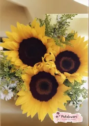 Flores Bouquet Girasoles Y Margaritas Primaveral