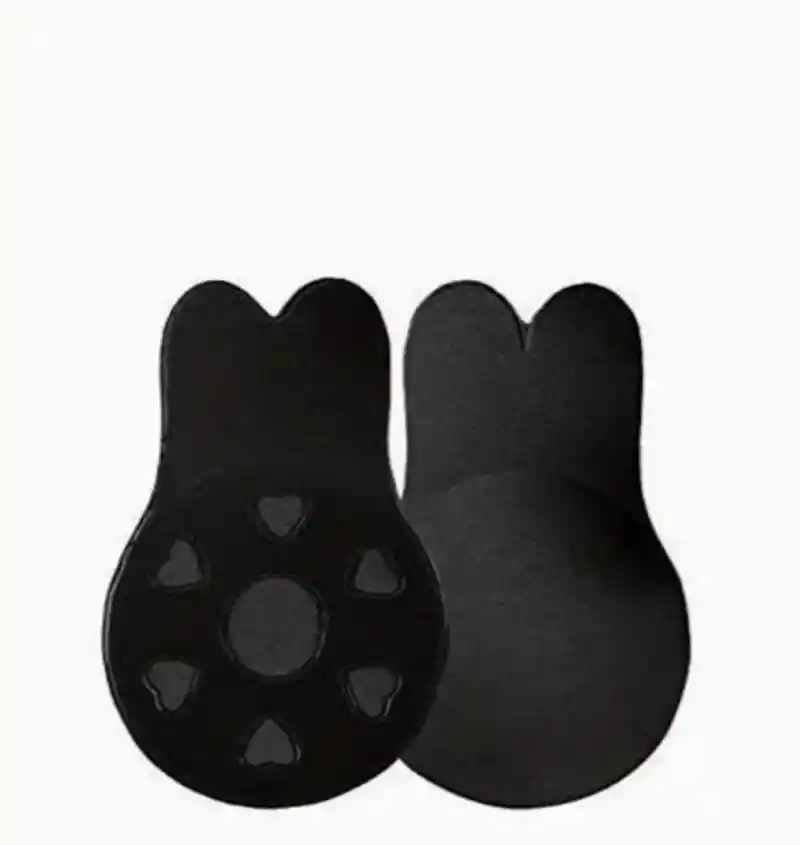 Brasier Invisible Adhesivo Negro Push Up