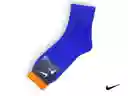 Medias Media Caña Deportiva Única Talla Calcetín Color Azul Tipo Nike Calcetín Estirable