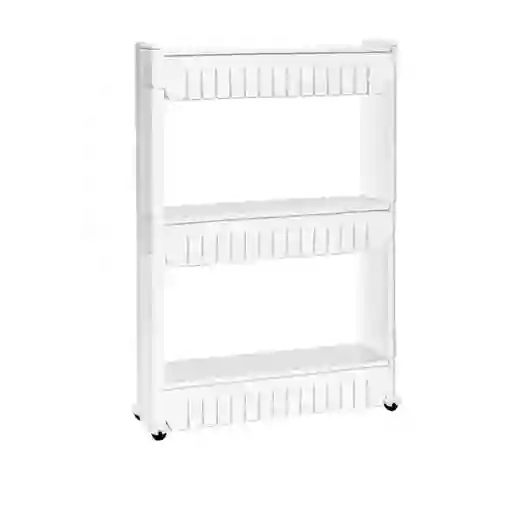 Estante Móvil 3 Niveles Blanco