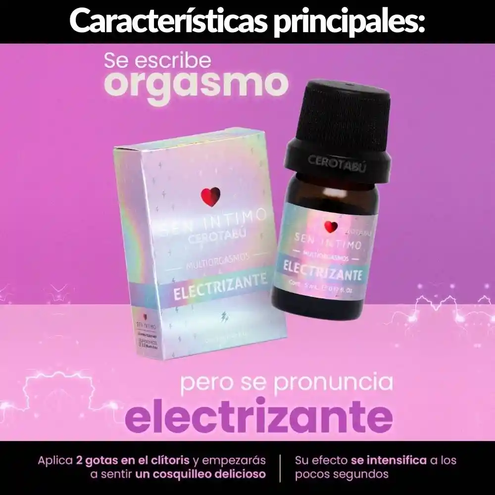 Lubricante Multiorgasmo Electrizante.