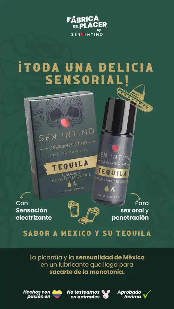 Lubricante Electrizante Tequila