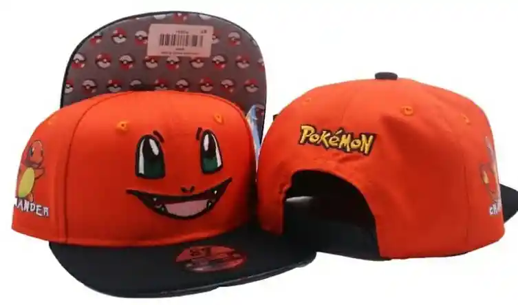 Gorra Charmander Niños, Gorra Pokemon, Cachucha Charmander, Cachucha Pokemon, Detalle, Regalo